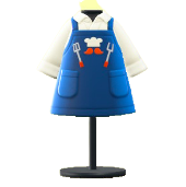 ちちのひサンキューエプロンのブルーの画像