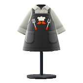 ちちのひサンキューエプロンのブラックの画像