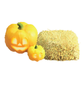 ハロウィンなランタンセットのイエローの画像