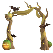 ハロウィンなアーチのグリーンの画像