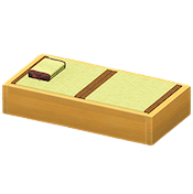 タタミのベッドのナチュラルの画像