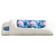 ふとんの青の画像