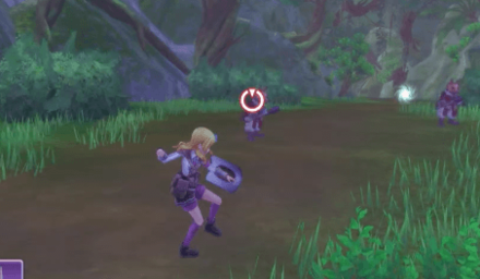 ロックオンすると自動で狙ってくれる