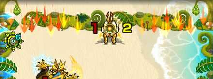 ドクロを倒すと加速壁