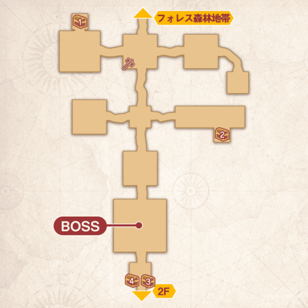 盗賊王のアジト跡マップ