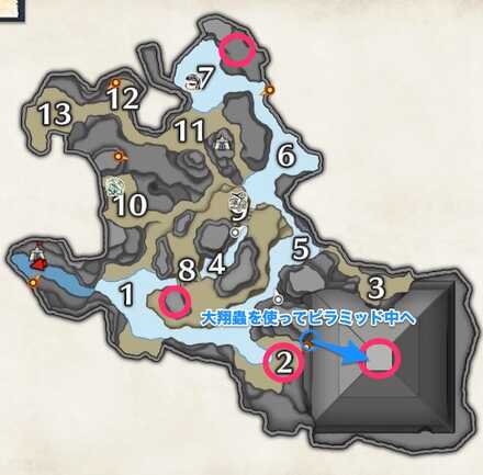 水没林↑メラルー出現場所マップ