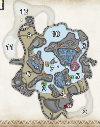 寒冷群島↑メラルー出現場所マップ