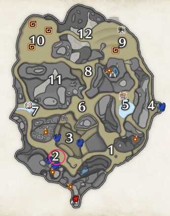 砂原↑メラルー出現場所マップ