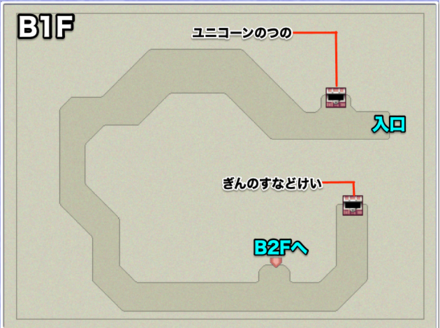 バブイルの塔（地上）B1Fのマップ画像