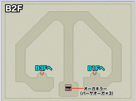 バブイルの塔（地上）B2Fのマップ画像