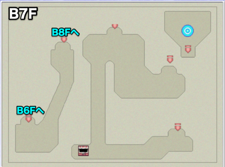 バブイルの塔（地上）B7Fのマップ画像