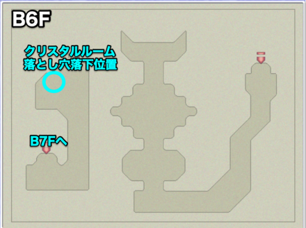 バブイルの塔（地上）B6Fのマップ画像