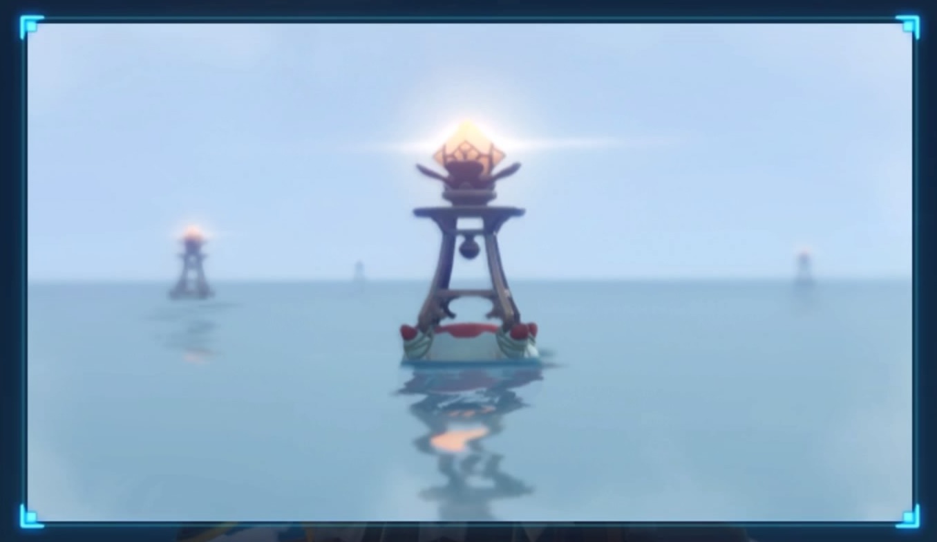 海上にある「煌くビーコン」を辿って次の島に行く