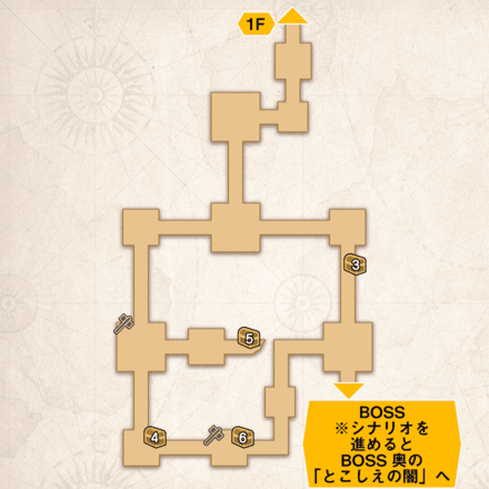 エイトールの暗闇のマップ2F