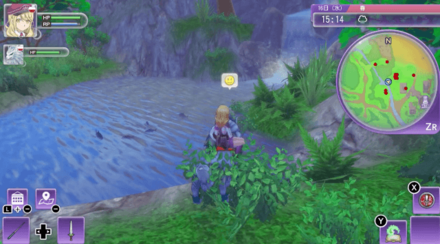 フォレス森林地帯中央部滝壺