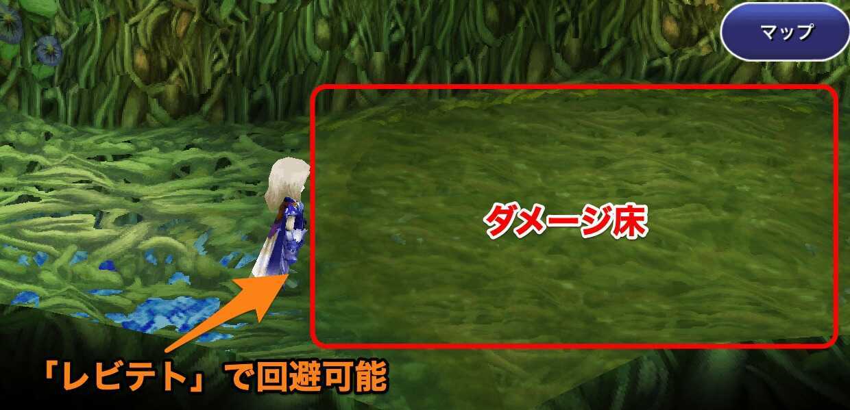 シルフの洞窟ダメージ床