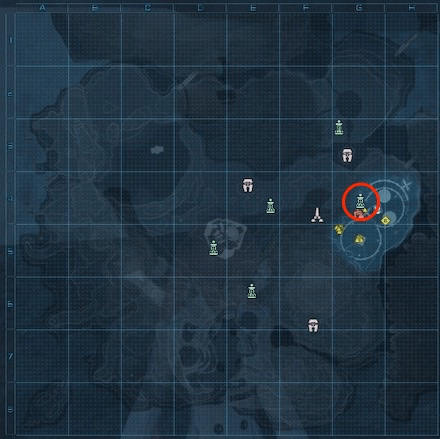 ヴァンフォード研究所跡のリューカーデバイス(ワープポイント)