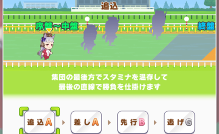 作戦は「追込」がおすすめ