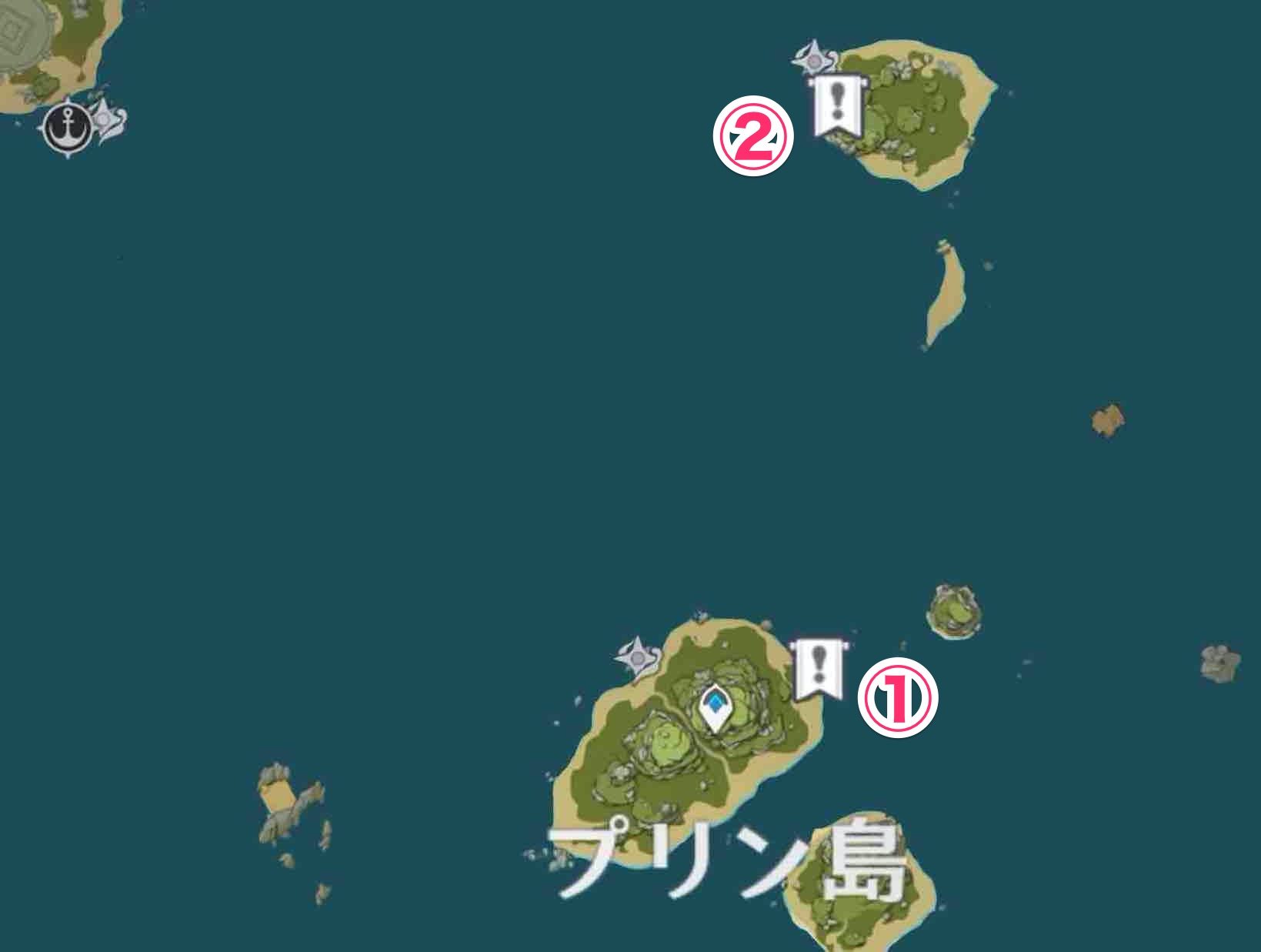 プリン島ウォールアート