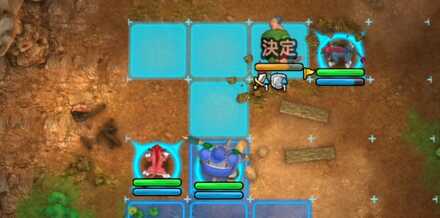 サイおとこはボミエスタンプで遠距離から攻撃