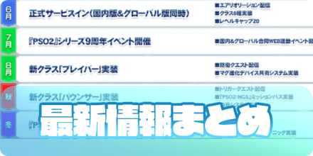 最新情報｜今後の追加コンテンツまとめ