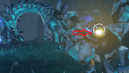 ダウン後は首の弱点を狙う