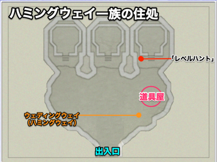 ハミングウェイ一族の住処のマップ画像