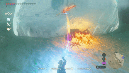 クイタッカの祠は氷柱の中