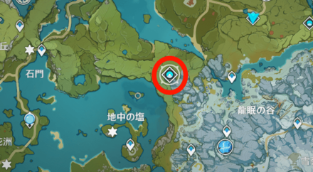 山脊の見守りのマップ画像
