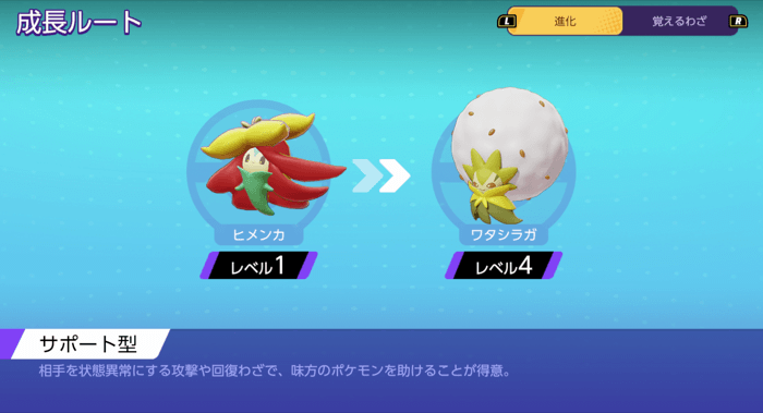 ワタシラガの成長ルート