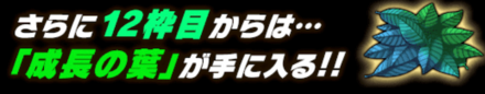 「超心闘ガチャ」成長の葉