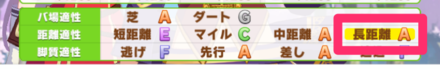 因子で長距離適性を上げる