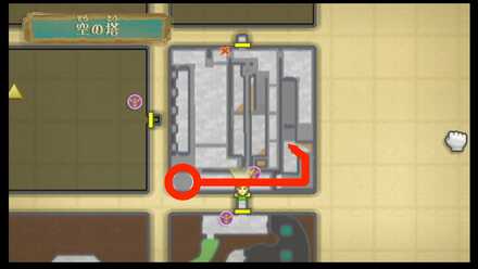 柵までのルート