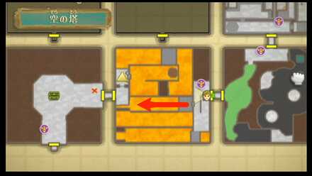 岩の足場のルート2