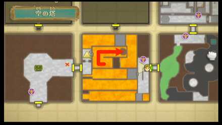 岩の足場のルート3