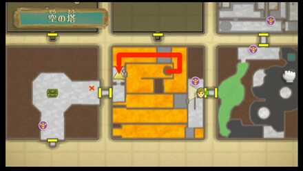 岩の足場のルート4