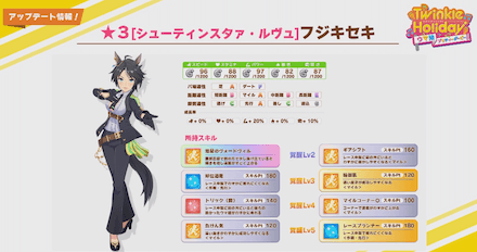 新規ウマ娘「フジキセキ」が登場！