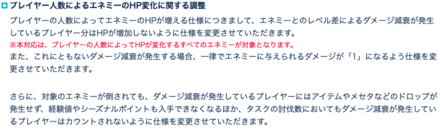 ダメージ減衰が発生する場合HPが増えない仕様に