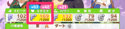 スタミナは因子で補うので練習はしない