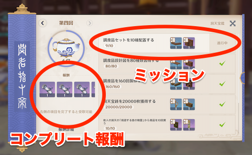 対応したミッションをクリアしていく