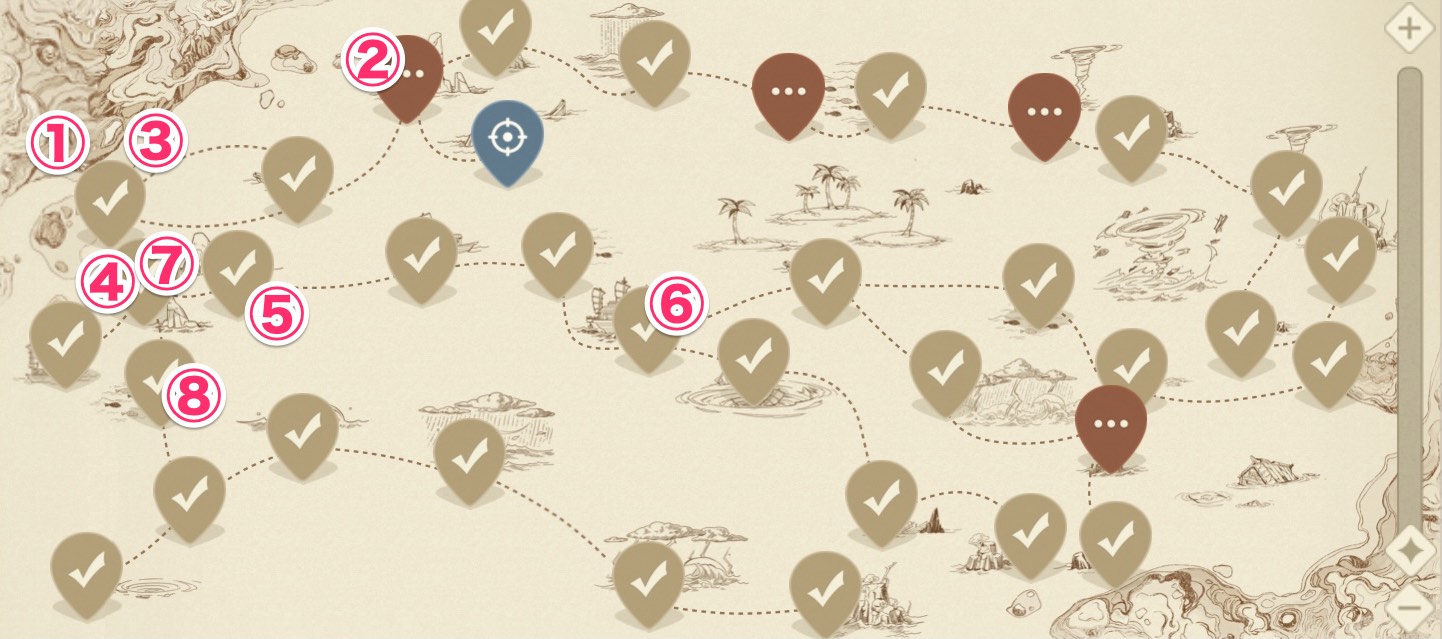 櫻散るころ開放ルート