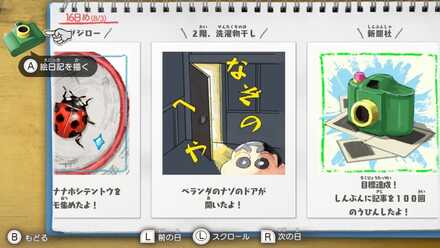 絵日記の内容を新聞社に納品する