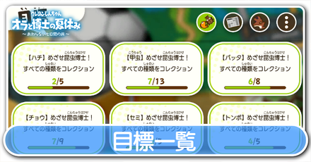 目標一覧