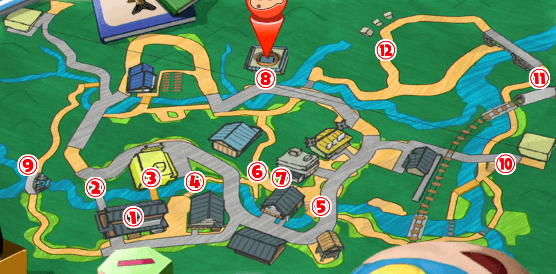 階段の場所一覧