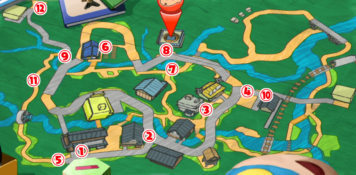 看板の場所一覧