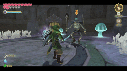 剣でガードしていない方向から斬る