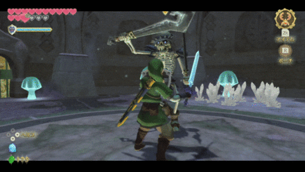 ジャストガードで腕を弾く