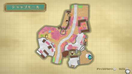 ショップモールのマップ