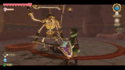 ジャストガードで腕を弾く