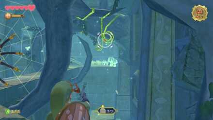 パチンコでツルを下ろす